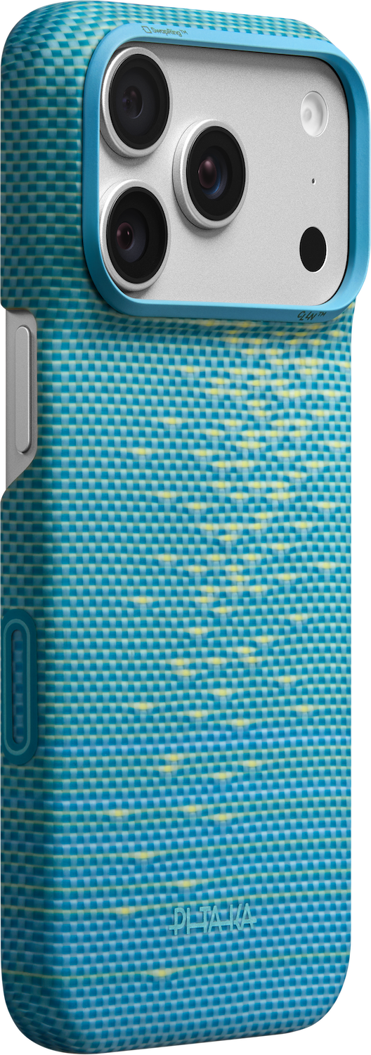 PITAKA Edge iPhone 18 Pro Max hoesje Ultra Slim lucid blauw