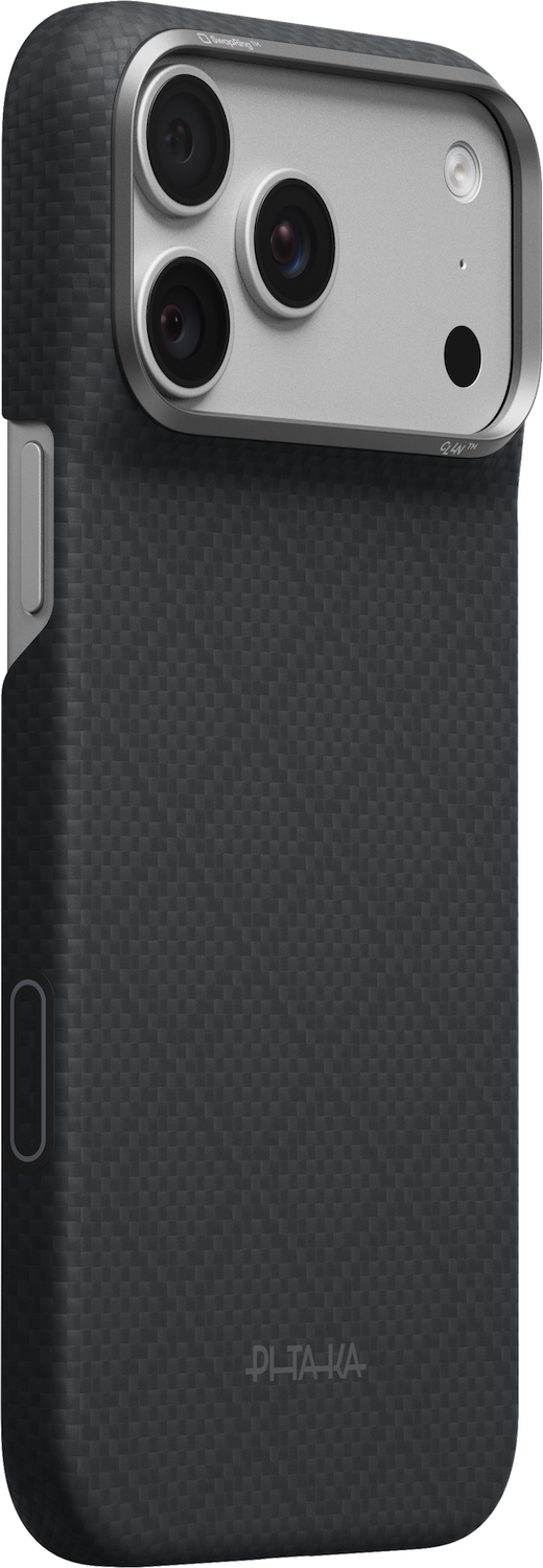 PITAKA Edge iPhone 18 Pro hoesje Argyle zwart 