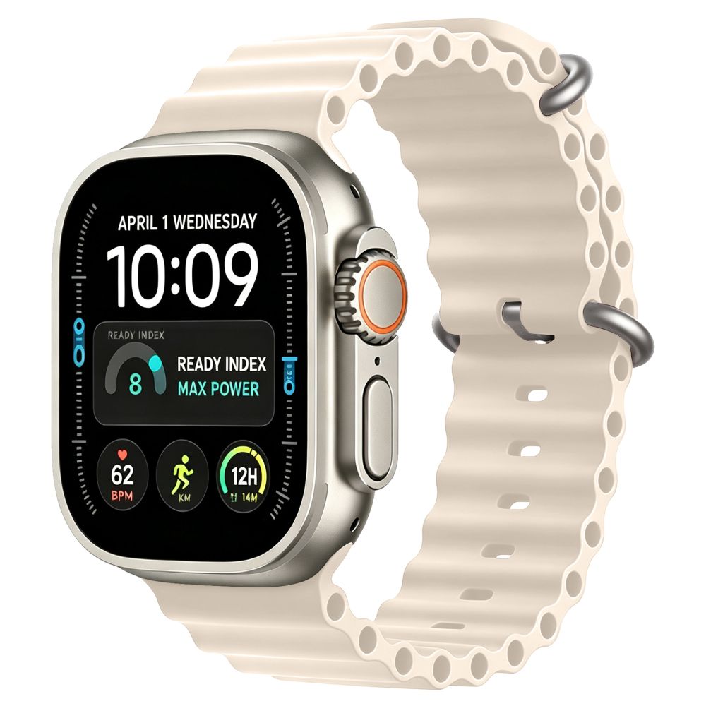 TechProtection Oceaan Apple Watch Ultra 49 / 46 / 45 / 44 mm bandje beige