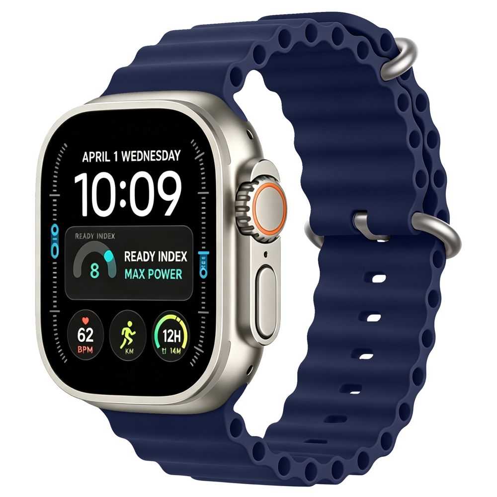 TechProtection Oceaan Apple Watch Ultra 49 / 46 / 45 / 44 mm bandje donkerblauw