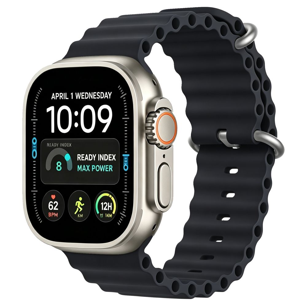 TechProtection Oceaan Apple Watch Ultra 49 / 46 / 45 / 44 mm bandje zwart