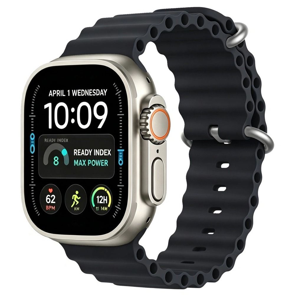TechProtection Oceaan Apple Watch Ultra 49 / 46 / 45 / 44 mm bandje grijs