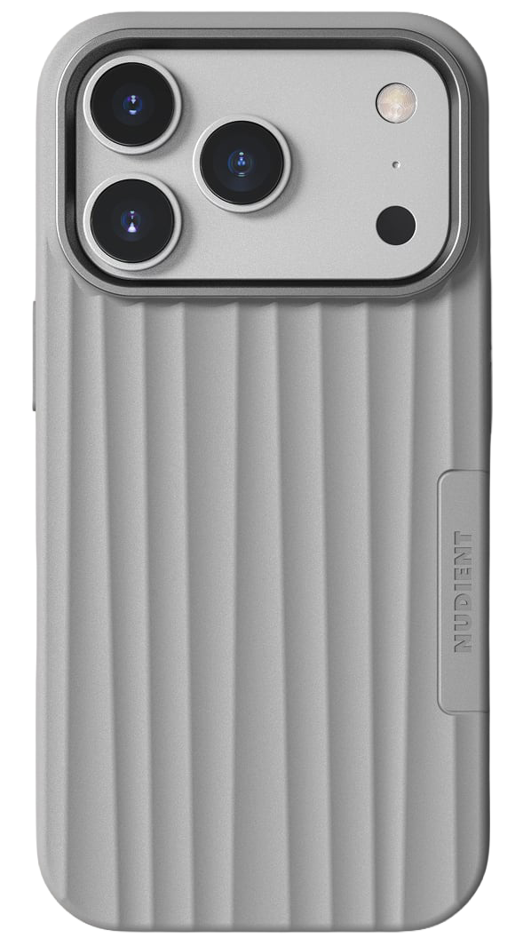 NUDIENT Bold MagSafe iPhone 18 Pro hoesje grijs