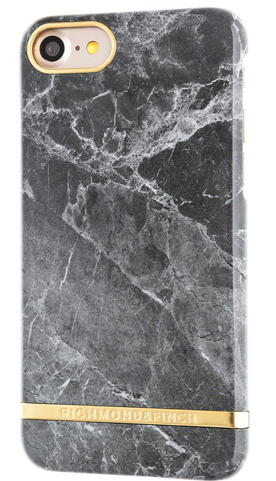 Richmond Finch Marble Glossy iPhone 7 Plus hoesje Grey