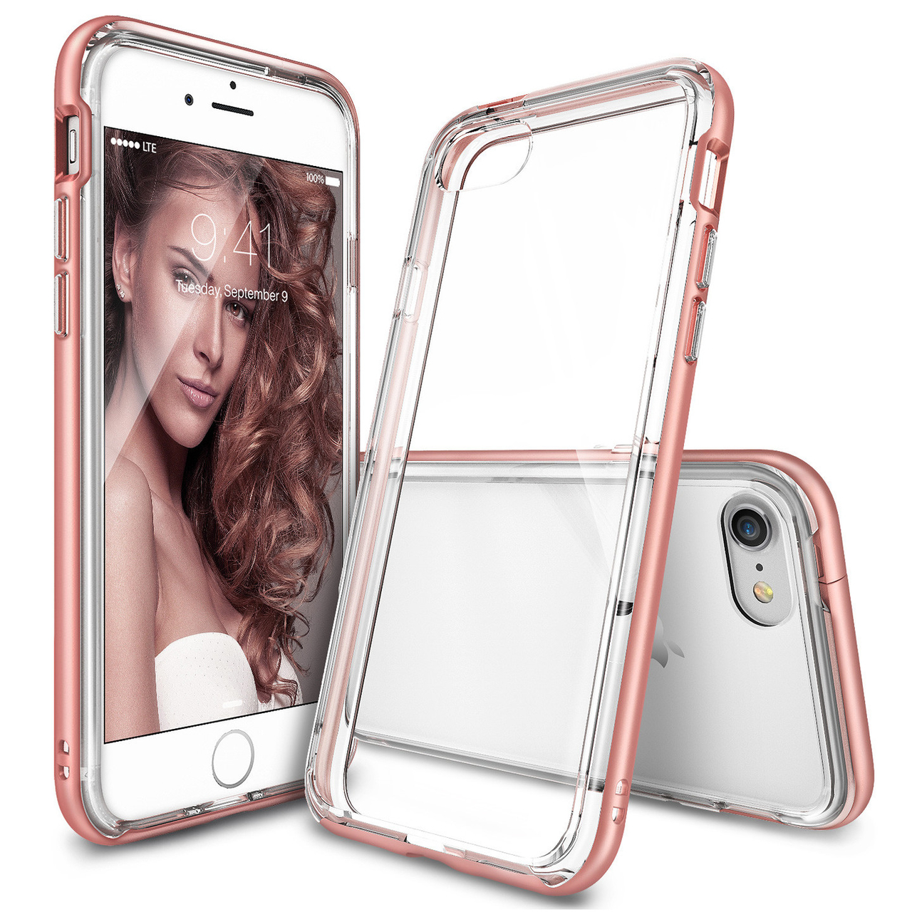 Ringke Frame iPhone 7 hoesje Rose Gold