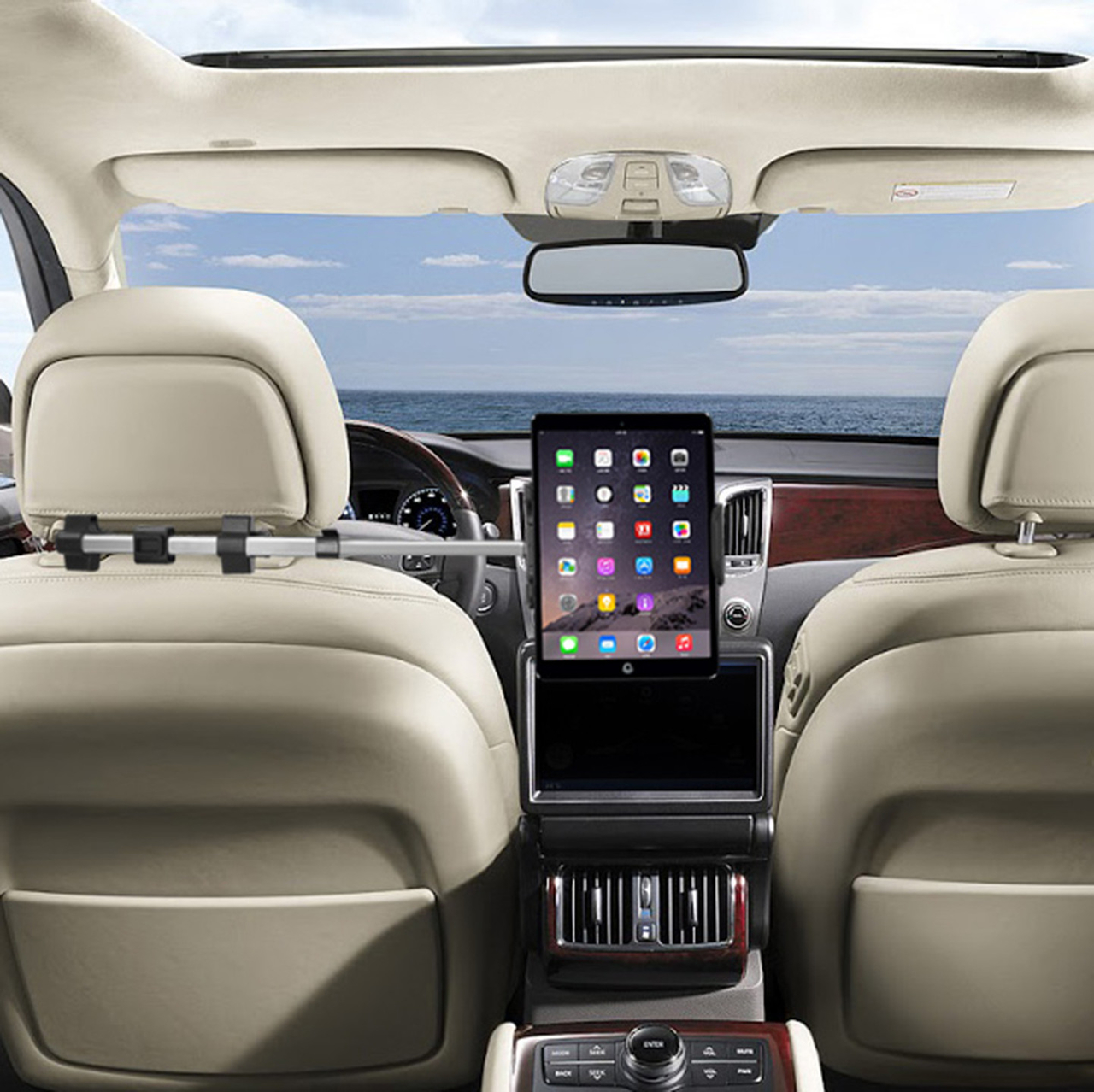 concert biologisch dealer MacAlly HRMOUNT Pro iPad autohouder van aluminium - Appelhoes