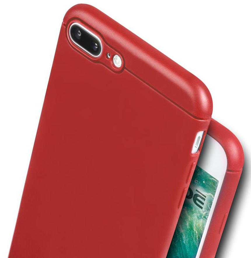 Caudabe Sheath iPhone 8 Plus hoes Rood