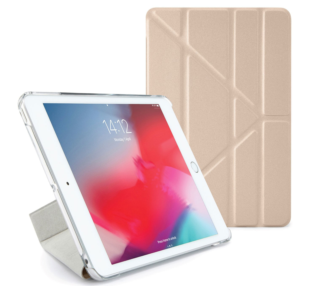 Pipetto Origami iPad mini 2019 hoesje Goud