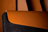 Mujjo Originals MacBook Air 13 inch sleeve Grey/Brown_