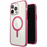 Speck Presidio Perfect Clear Geo MagSafe iPhone 14 Pro Max hoesje roze 