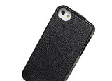 Melkco Leather Jacka Flip iPhone SE/5S hoesje Zwart