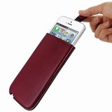 Piel Frama Pull sleeve iPhone 5/5S  Burgundy_