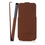 Pipetto Leather Skinny Flip iPhone 5/5S Brown_