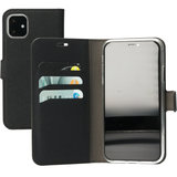 Mobiparts Saffiano Wallet iPhone 11 hoesje Zwart