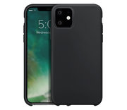 Xqisit Silicone iPhone 11 Pro Max hoes Zwart