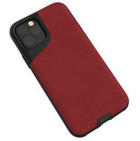 Mous Contour Leather iPhone 11 Pro Max hoes Rood