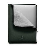 Woolnut Leather Folio MacBook 13 inch hoesje Groen