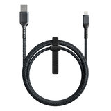Nomad USB-A Rugged Lightning 1,5 meter kabel Zwart
