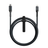 Nomad USB-C Kevlar Lightning 1,5 meter kabel Zwart