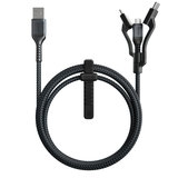 Nomad USB-A Kevlar Universele 1,5 meter kabel Zwart