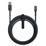 Nomad USB-A Rugged Lightning 3 meter kabel Zwart