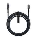 Nomad USB-C Kevlar Lightning 3 meter kabel Zwart