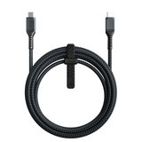 Nomad USB-C 100 watt 3 meter kabel Zwart