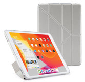 Pipetto Luxe TPU Origami iPad 2021 / 2020 / 2019 10,2 inch hoesje Zilver