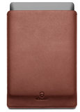Woolnut Leather MacBook Pro 16 inch sleeve Cognac