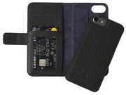Decoded Leather 2 in 1 Wallet iPhone SE 2022 / 2020 hoesje Zwart