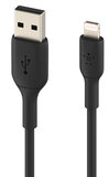 Belkin BoostCharge Lightning naar USB kabel 15 centimeter Zwart