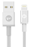 mophie Nylon Lightning naar USB kabel 1 meter Wit