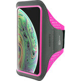 Mobiparts Comfort iPhone XS sportband Neon Roze