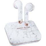 Happy Plugs Air 1 Plus Earbud draadloze oordoppen Wit Marble