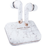 Happy Plugs Air 1 Plus In-Ear draadloze oordoppen Wit Marble