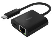 Belkin USB-C naar Ethernet adapter + opladen Zwart