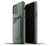 Mujjo Leather Wallet iPhone 12 Pro / iPhone 12 hoesje Groen
