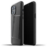 Mujjo Leather Wallet iPhone 12 Pro Max hoesje Zwart