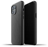Mujjo Leather case iPhone 12 Pro Max hoesje Zwart