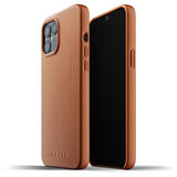 Mujjo Leather case iPhone 12 Pro Max hoesje Tan