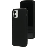 Mobiparts Silicone iPhone 12 mini hoesje Zwart