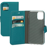 Mobiparts Saffiano Wallet iPhone 12 Pro / iPhone 12 hoesje Turquoise