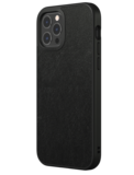 RhinoShield SolidSuit iPhone 12 Pro / iPhone 12 hoesje Leather Zwart