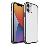 LAUT Exoframe bumper iPhone 12 mini hoesje Zilver