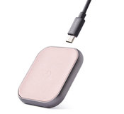 Decoded FastPad mini leren draadloze oplader Roze