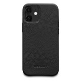 Woolnut Leather case iPhone 12 mini hoesje Zwart
