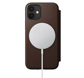 Nomad Leather MagSafe Folio iPhone 12 mini hoesje Bruin