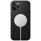 Nomad Leather MagSafe iPhone 12 Pro Max hoesje Zwart