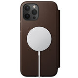 Nomad Leather MagSafe Folio iPhone 12 Pro Max hoesje Bruin