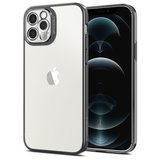 Spigen Optik Crystal iPhone 12 Pro / iPhone 12 hoesje Grijs